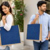 Premium Eco-Friendly Jute Tote Bag with Designer Print | Reusable Shopping & Gift Bag | Durable Rope Handle Handbag
