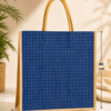 Premium Eco-Friendly Jute Tote Bag with Designer Print | Reusable Shopping & Gift Bag | Durable Rope Handle Handbag