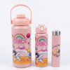 3-Piece Space Theme Plastic Water Bottle Set for Kids | Leakproof BPA-Free Reusable Water Bottles | School, Travel & Sports