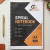 GoSelect A4 Spiral Notebook – 80 Sheets (160 Pages) | Premium Ruled Notebook for School, College & Office