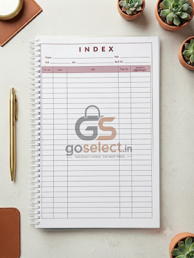 GoSelect A4 Spiral Notebook – 80 Sheets (160 Pages) | Premium Ruled Notebook for School, College & Office