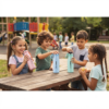 Premium Plastic Water Bottle with Carry Strap | Leakproof Reusable Drinking Bottle | BPA-Free Water Bottle | Assorted Pastel Colors