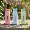 Premium Plastic Water Bottle with Carry Strap | Leakproof Reusable Drinking Bottle | BPA-Free Water Bottle | Assorted Pastel Colors