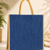 Premium Eco-Friendly Jute Tote Bag with Designer Print | Reusable Shopping & Gift Bag | Durable Rope Handle Handbag